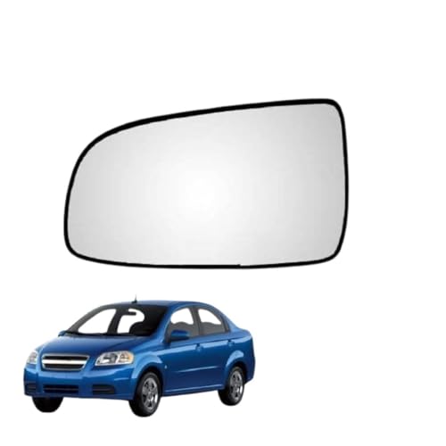 Image of Kylo Aveo (2006-2012) Passenger Side (Left Side) Car Side Mirror Glass /Tukdi /Sub Mirror Plate