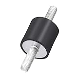 Lawnoval 4 Stück Anti-Vibrations-Gummifüße M8 Gewinde für Klimaanlagen Wärmepumpe Kompressoren Motoren Schweißmaschinen Schwarz