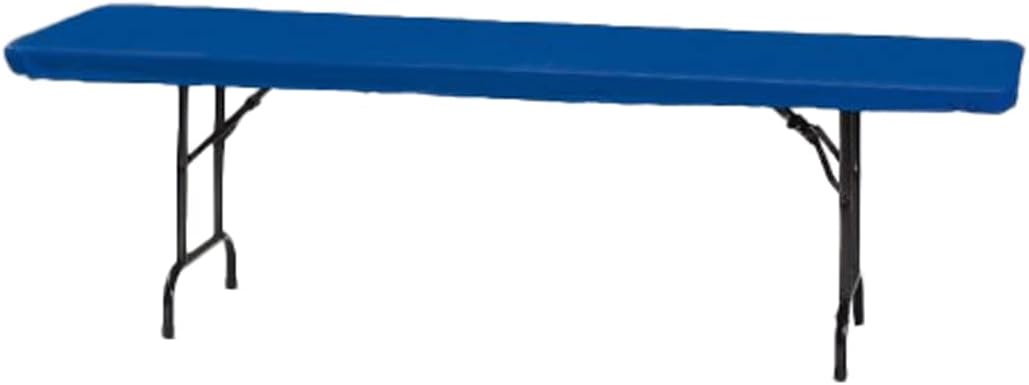 Creative Converting Plastic Stay Put Banquet Table Cover, 29 by 72-Inch, Royal Blue
