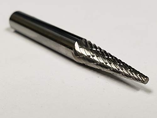 Alfa Tools B71234D Sm-2 Carbide Burr Taper Cone Pointed Double Cut