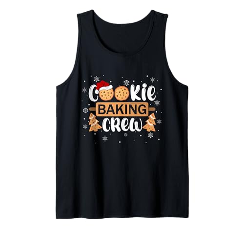 Christmas Cookie Baking Crew Family Baking Team Xmas Pajamas Tank Top