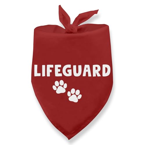 Lifeguard Dog Bandana, Funny Holiday Dog Bandana for Puppy