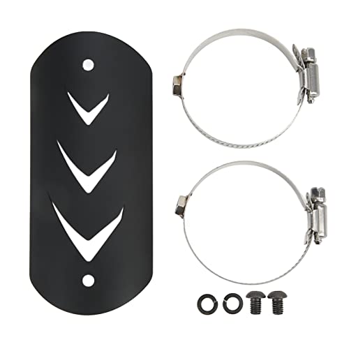 Capa de proteção térmica de escapamento, protetor de tubo de aço inoxidável com proteção térmica uni