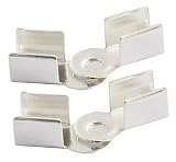 RuiLing 100pcs 4x9mm Folding Crimp Cord Ropes Ends Tips Terminators for Leather DIY Necklace Bracele