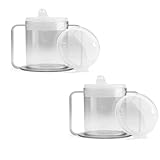9oz Adult Sippy Cup with 2 Handles - Independence Sip Mug with 2 Style Lids, for Adults With Limited Mobility - Handicapped Accessories - Cups for Elderly Care - Made in the USA – 2 Pack