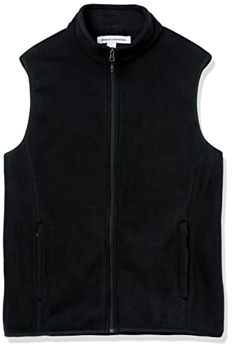 Amazon Essentials Men's Full-Zip Polar Fleece Vest (Available In Big & Tall), Black, Large #TOP5