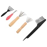 Crochets pratiques : les crochets et les têtes de brosse spécialement conçus pénètrent profondément dans les poils pour un nettoyage en profondeur, brosse de nettoyage des cheveux, mini décapant de brosse à cheveux