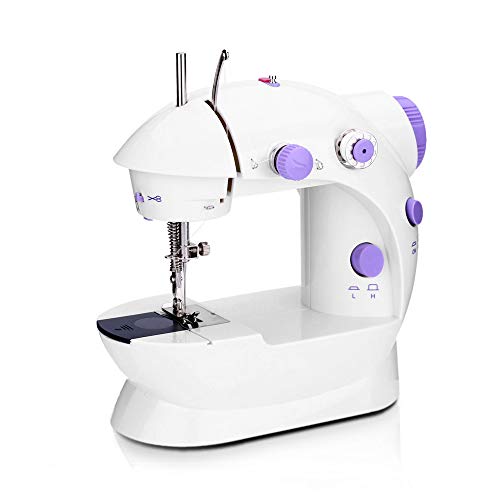 Geevorks Máquina de Coser,Mini Máquinas de Coser Portátiles de Mano,Telas de Ropa Multifuncionales para el Hogar Máquina de Coser Eléctrica