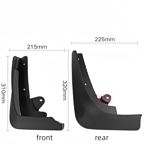 Guardabarros para coche Tesla Model X 2016-2021 y kit protector contra salpicaduras 4