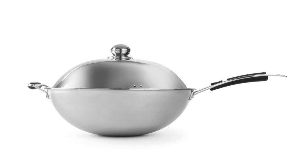 HENDI Wok - para uso específico Placa de inducción 239766 - diámetro360x(H) 180 mm