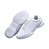 Kraftpaid Weiß Cheerleading Schuhe,Cheerleading-Schuhe für Kinders,Cheerleading-Trainingsschuhe,rutschfest,Verschleißfest,für Cheerleading,Gymnastik,Yoga,Fitness,Freizeit,und Kunstaktivitäten.
