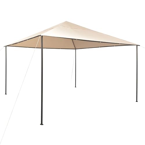 Cenador, Xichuzi Carpas para Exteriores, Pergolas De Jardin, Toldo Exterior, Pergola Jardin Exterior, Pergolas para Terraza, Carpa con toldo 4x4 m Acero Beige