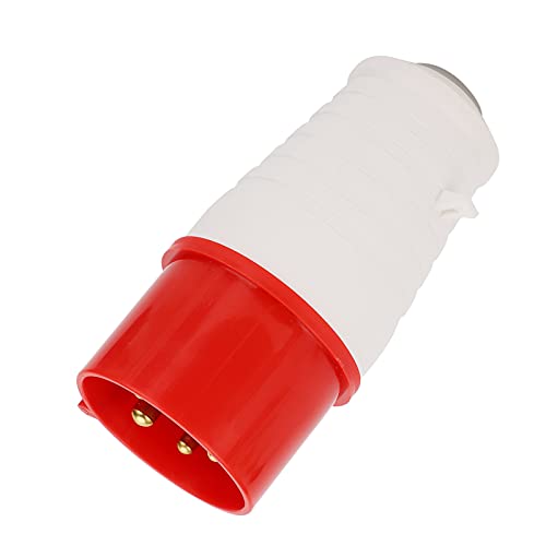 Qudinip Enchufe Industrial de 5 Pines Enchufe Trifásico de Alta Eficiencia Impermeable para Agricultura e Industria ABS 32A 220-380V