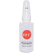 100ml Dispensing Brush Bottle Empty Clear Plastic Squeeze Bottle Solder Flux Dispenser for Rosin Soldering Flux, Alcohol Liquid