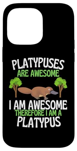 Platypuses Are Awesome 面白くてかわいいカモノ愛好家 スマホケース iPhone 14 Pro Max 用