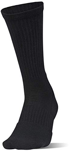 Under Armour Train Crew Socks, 2-Pair, Black, Shoe Size: Mens 4-8, Womens 6-92