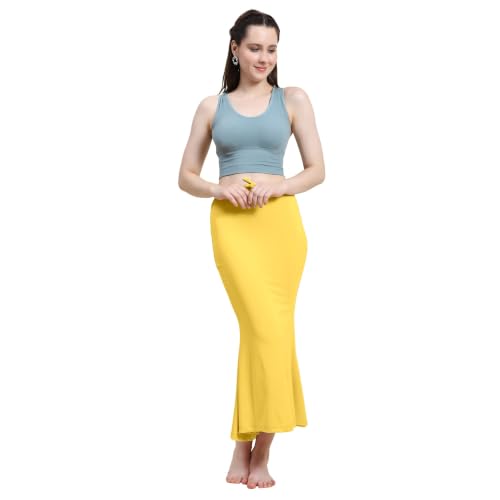 Image of Amazon Brand - Anarva Women Cotton Blended Saree Shapewear Regular Petticoat Skirt For Saree