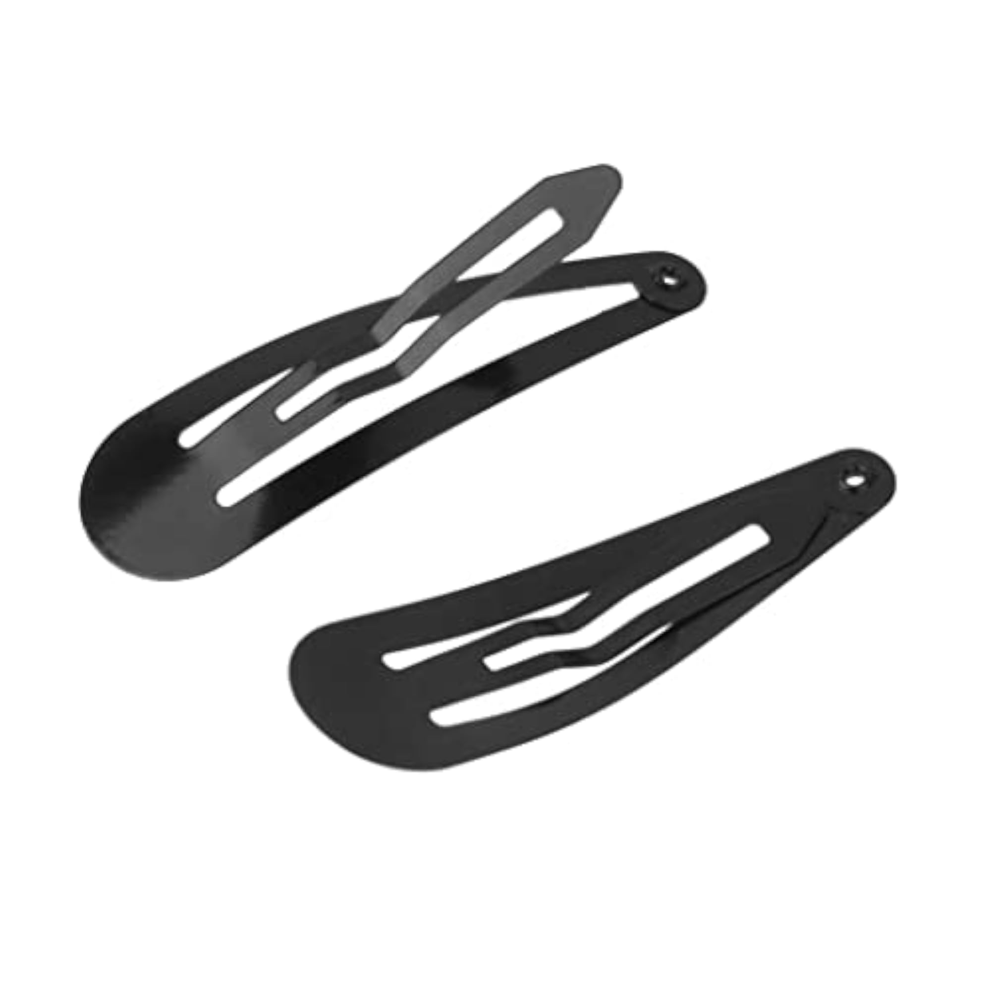 3x50Pcs Black Snap Clips, Snap Hair Clips Pins