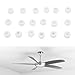 Replacement Rubber Grommets, Antique Vintage Ceiling Fan Parts Low Noise Fan Blade Grommets Spare Kit Ceiling Blade Rubber Washers (White 18PCS)