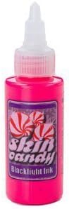 Skin Candy tattoo ink, blacklight magenta,1oz