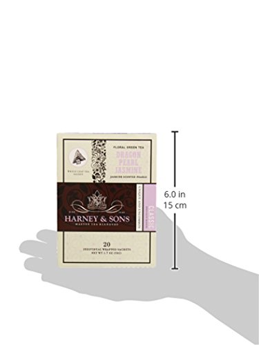 Harney & Sons Dragon Pearl Jasmine | 20 Wrapped Sachets #TOP4