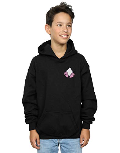 Disney Boys Daisy Duck Backside Breast Print Hoodie Black 7-8 Years