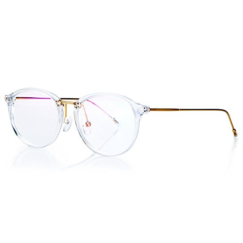 Linno classic cat eye sunglasses clear lens for women (…
