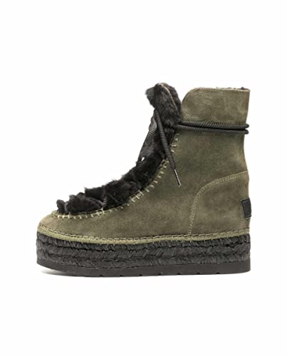 Vidorreta Botas con Pelo Fabricada en Piel Serraje para Mujer Color Caqui Talla 40 Cover