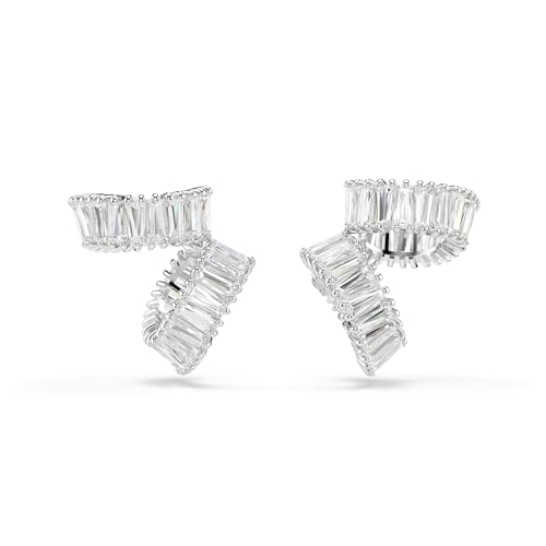 Ariana Grande Crystal Ear Cuff Earring Pair in Rhodium Finish - Part of the Ariana Grande x Swarovski Capsule Collection2