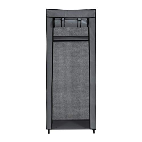 axentia-Armario-de-Tela-Aleacion-de-Acero-Gris-Aprox-60-x-148-x-45-cm