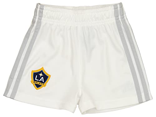 adidas LA Galaxy MLS Infant (12M-24M) Fan Shorts, White/Grey 18M