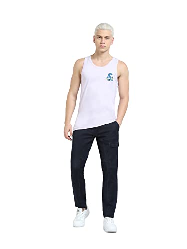 Image of Jack & Jones Men's Cotton Embroidered Slim Fit Crew Neck T-Shirt