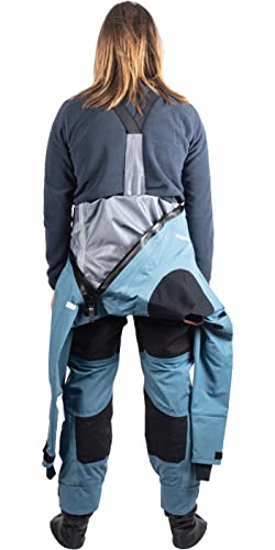 Gul Mens Dartmouth Eclip Zip Drysuit Dry Suit & Underfleece - Blue - 3 Layer Dry Suit Waterproof Sprayproof #TOP4