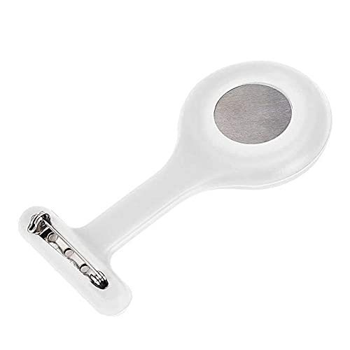 TRIXES Montre de Poche pour Infirmierère – Support en Silicone Blanc – vue 2