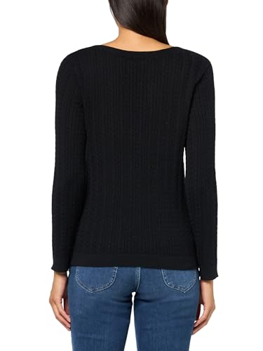 Image of Nautica Women's Long Sleeve Cable Boatneck Sweater