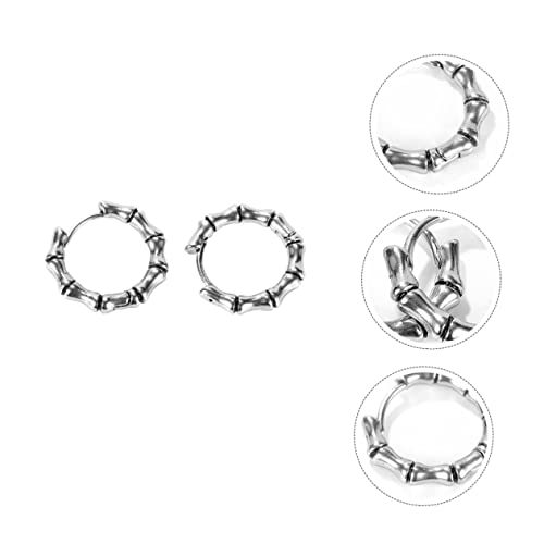 PACKOVE 1 Par Brincos de aço de titânio para homens acessórios de ouvido brincos furados brincos mas
