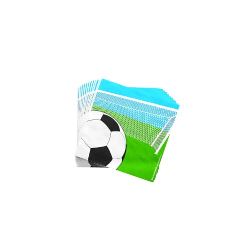 Soccer Party Supplies (100 Pieces For 16 Guests) - Soccer Party Decorations, Sports Themed Birthday Party Supplies, Soccer Ball Party Supplies, Soccer Plates And Napkins, Blue Orchards #TOP4