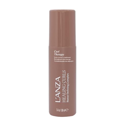LANZA Healing Curls Curl Therapy Leave In Conditioner For Curly Hair Frizz Control Moisturizes Hydrates Strengthens Reduces Breakage Enhances Definition Color Safe Sulfate Free (5.4 Fl Oz)