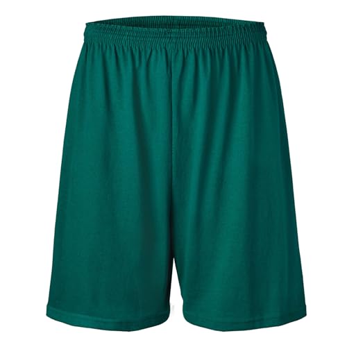 Soffe Heavyweight 50/50 Short with Drawstrings, Dark Green, Medium