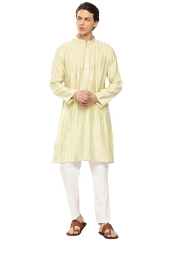 Kurta homme droit confortable et élégant pour tenue traditionnelle S