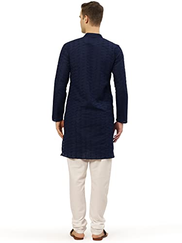 Image of Jompers Men's Embroidered Straight Kurta Pyjama Set.