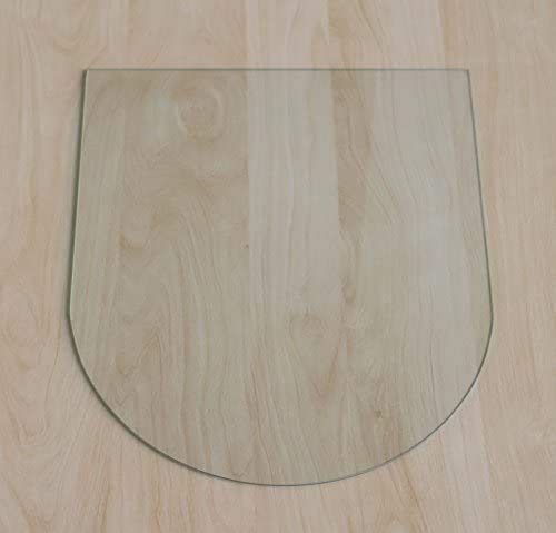 Funkenschutzplatte Rundbogen 120x130cm Glasplatte mit Dichtung