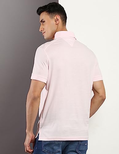 Image of Tommy Hilfiger Solid Cotton Blend Slim Fit Men's T-Shirt