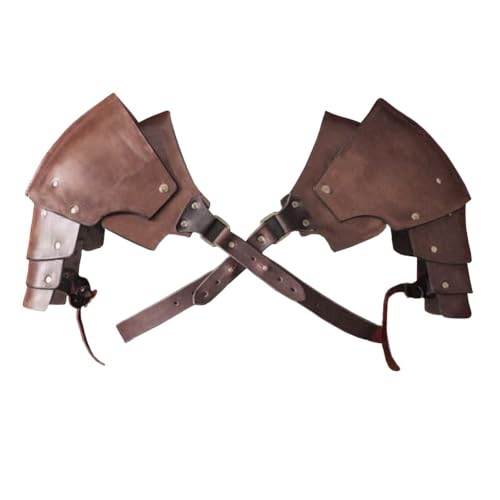 Armure de poitrine steampunk en cuir avec épaulières