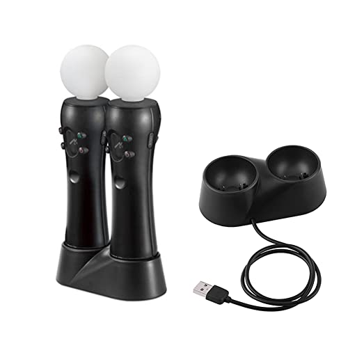 Yctze Controller-Ladestation für PS4 VR, Dual Charger Dock-Ladestationsständer, für Play Station PS4 VR-Fernbedienungen thumbnail