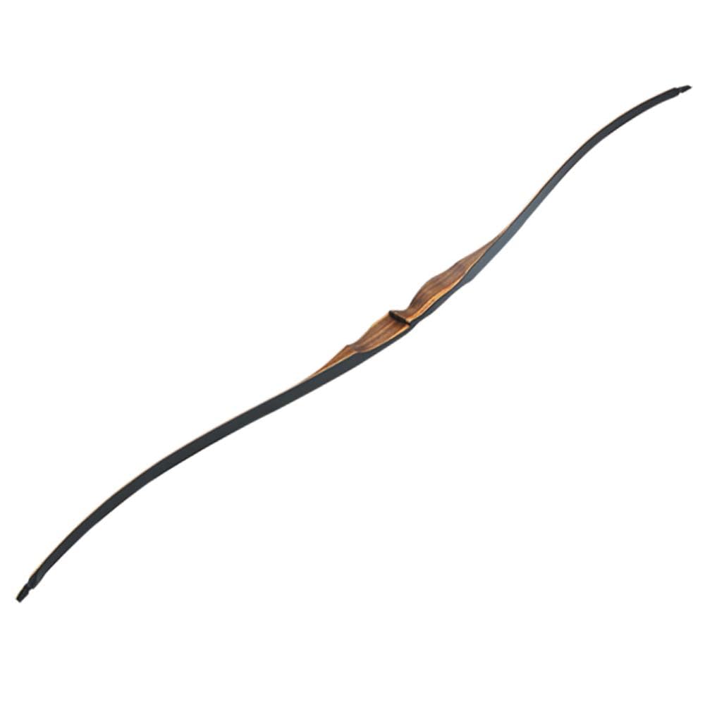 52" Traditioneller Langbogen 10-30lbs Handgemachter Holzbogen Sportspiel Recurve Bogen Bogenschießen Sportbogen mit Holz Riser Rechte Hand