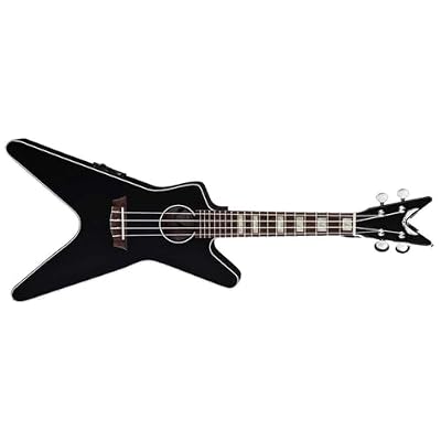 Dean Guitars, 4-String ML Acoustic/Electric Ukulele with Gigbag, Black (UKE E CBK) (UKE ML E CBK)