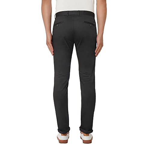Image of blackberrys Solid Cotton Super Slim Fit Mens Trousers (A21BB60A2IA21FM-P)