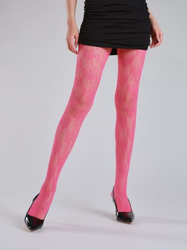 Image of TBFT Guling one pair sexy black or hot pink stockings pantyhose fishnet tights lace leggings for women Christmas rose pattern
