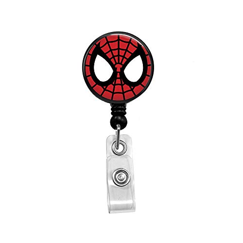 Superhero Face Retractable Badge Reel With Alligator Clip，Name Nurse Id Card Badge Holder Reel, Decorative Custom Badge Holder #TOP1